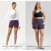 imageODODOS Womens Tummy Control Biker Shorts 20 with Pockets High Waist Athletic Workout Yoga Shorts35 5quot 8quot  10quot InseamDark Purple