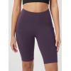 imageODODOS Womens Tummy Control Biker Shorts 20 with Pockets High Waist Athletic Workout Yoga Shorts35 5quot 8quot  10quot InseamDark Purple