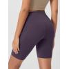 imageODODOS Womens Tummy Control Biker Shorts 20 with Pockets High Waist Athletic Workout Yoga Shorts35 5quot 8quot  10quot InseamDark Purple