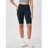 imageODODOS Womens Tummy Control Biker Shorts 20 with Pockets High Waist Athletic Workout Yoga Shorts35 5quot 8quot  10quot InseamDeep Navy