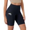 imageODODOS Womens Tummy Control Biker Shorts 20 with Pockets High Waist Athletic Workout Yoga Shorts35 5quot 8quot  10quot InseamDeep Navy