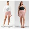 imageODODOS Womens Tummy Control Biker Shorts 20 with Pockets High Waist Athletic Workout Yoga Shorts35 5quot 8quot  10quot InseamDusty Pink