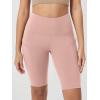 imageODODOS Womens Tummy Control Biker Shorts 20 with Pockets High Waist Athletic Workout Yoga Shorts35 5quot 8quot  10quot InseamDusty Pink