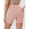 imageODODOS Womens Tummy Control Biker Shorts 20 with Pockets High Waist Athletic Workout Yoga Shorts35 5quot 8quot  10quot InseamDusty Pink