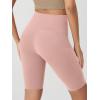 imageODODOS Womens Tummy Control Biker Shorts 20 with Pockets High Waist Athletic Workout Yoga Shorts35 5quot 8quot  10quot InseamDusty Pink