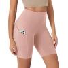 imageODODOS Womens Tummy Control Biker Shorts 20 with Pockets High Waist Athletic Workout Yoga Shorts35 5quot 8quot  10quot InseamDusty Pink