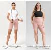 imageODODOS Womens Tummy Control Biker Shorts 20 with Pockets High Waist Athletic Workout Yoga Shorts35 5quot 8quot  10quot InseamDusty Pink