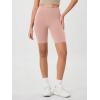 imageODODOS Womens Tummy Control Biker Shorts 20 with Pockets High Waist Athletic Workout Yoga Shorts35 5quot 8quot  10quot InseamDusty Pink