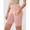 imageODODOS Womens Tummy Control Biker Shorts 20 with Pockets High Waist Athletic Workout Yoga Shorts35 5quot 8quot  10quot InseamDusty Pink