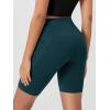 imageODODOS Womens Tummy Control Biker Shorts 20 with Pockets High Waist Athletic Workout Yoga Shorts35 5quot 8quot  10quot InseamForest Teal