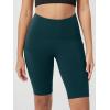 imageODODOS Womens Tummy Control Biker Shorts 20 with Pockets High Waist Athletic Workout Yoga Shorts35 5quot 8quot  10quot InseamForest Teal