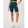 imageODODOS Womens Tummy Control Biker Shorts 20 with Pockets High Waist Athletic Workout Yoga Shorts35 5quot 8quot  10quot InseamForest Teal