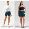 imageODODOS Womens Tummy Control Biker Shorts 20 with Pockets High Waist Athletic Workout Yoga Shorts35 5quot 8quot  10quot InseamForest Teal