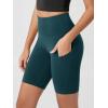 imageODODOS Womens Tummy Control Biker Shorts 20 with Pockets High Waist Athletic Workout Yoga Shorts35 5quot 8quot  10quot InseamForest Teal