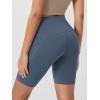 imageODODOS Womens Tummy Control Biker Shorts 20 with Pockets High Waist Athletic Workout Yoga Shorts35 5quot 8quot  10quot InseamInk Blue