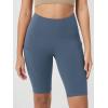 imageODODOS Womens Tummy Control Biker Shorts 20 with Pockets High Waist Athletic Workout Yoga Shorts35 5quot 8quot  10quot InseamInk Blue