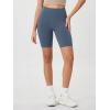 imageODODOS Womens Tummy Control Biker Shorts 20 with Pockets High Waist Athletic Workout Yoga Shorts35 5quot 8quot  10quot InseamInk Blue