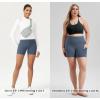 imageODODOS Womens Tummy Control Biker Shorts 20 with Pockets High Waist Athletic Workout Yoga Shorts35 5quot 8quot  10quot InseamInk Blue