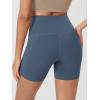 imageODODOS Womens Tummy Control Biker Shorts 20 with Pockets High Waist Athletic Workout Yoga Shorts35 5quot 8quot  10quot InseamInk Blue