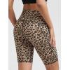 imageODODOS Womens Tummy Control Biker Shorts 20 with Pockets High Waist Athletic Workout Yoga Shorts35 5quot 8quot  10quot InseamLeopard