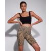 imageODODOS Womens Tummy Control Biker Shorts 20 with Pockets High Waist Athletic Workout Yoga Shorts35 5quot 8quot  10quot InseamLeopard