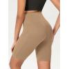 imageODODOS Womens Tummy Control Biker Shorts 20 with Pockets High Waist Athletic Workout Yoga Shorts35 5quot 8quot  10quot InseamLight Brown