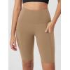 imageODODOS Womens Tummy Control Biker Shorts 20 with Pockets High Waist Athletic Workout Yoga Shorts35 5quot 8quot  10quot InseamLight Brown