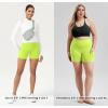 imageODODOS Womens Tummy Control Biker Shorts 20 with Pockets High Waist Athletic Workout Yoga Shorts35 5quot 8quot  10quot InseamNeon Green Yellow