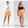 imageODODOS Womens Tummy Control Biker Shorts 20 with Pockets High Waist Athletic Workout Yoga Shorts35 5quot 8quot  10quot InseamNeon Orange