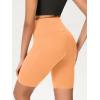 imageODODOS Womens Tummy Control Biker Shorts 20 with Pockets High Waist Athletic Workout Yoga Shorts35 5quot 8quot  10quot InseamNeon Orange