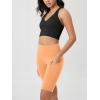 imageODODOS Womens Tummy Control Biker Shorts 20 with Pockets High Waist Athletic Workout Yoga Shorts35 5quot 8quot  10quot InseamNeon Orange