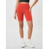 imageODODOS Womens Tummy Control Biker Shorts 20 with Pockets High Waist Athletic Workout Yoga Shorts35 5quot 8quot  10quot InseamOrange Red