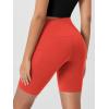 imageODODOS Womens Tummy Control Biker Shorts 20 with Pockets High Waist Athletic Workout Yoga Shorts35 5quot 8quot  10quot InseamOrange Red