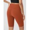 imageODODOS Womens Tummy Control Biker Shorts 20 with Pockets High Waist Athletic Workout Yoga Shorts35 5quot 8quot  10quot InseamOrange Rust