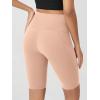 imageODODOS Womens Tummy Control Biker Shorts 20 with Pockets High Waist Athletic Workout Yoga Shorts35 5quot 8quot  10quot InseamPeach