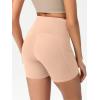 imageODODOS Womens Tummy Control Biker Shorts 20 with Pockets High Waist Athletic Workout Yoga Shorts35 5quot 8quot  10quot InseamPeach