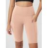 imageODODOS Womens Tummy Control Biker Shorts 20 with Pockets High Waist Athletic Workout Yoga Shorts35 5quot 8quot  10quot InseamPeach
