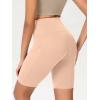 imageODODOS Womens Tummy Control Biker Shorts 20 with Pockets High Waist Athletic Workout Yoga Shorts35 5quot 8quot  10quot InseamPeach