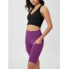 imageODODOS Womens Tummy Control Biker Shorts 20 with Pockets High Waist Athletic Workout Yoga Shorts35 5quot 8quot  10quot InseamPlum Purple