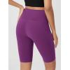 imageODODOS Womens Tummy Control Biker Shorts 20 with Pockets High Waist Athletic Workout Yoga Shorts35 5quot 8quot  10quot InseamPlum Purple