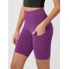 imageODODOS Womens Tummy Control Biker Shorts 20 with Pockets High Waist Athletic Workout Yoga Shorts35 5quot 8quot  10quot InseamPlum Purple