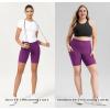 imageODODOS Womens Tummy Control Biker Shorts 20 with Pockets High Waist Athletic Workout Yoga Shorts35 5quot 8quot  10quot InseamPlum Purple
