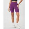 imageODODOS Womens Tummy Control Biker Shorts 20 with Pockets High Waist Athletic Workout Yoga Shorts35 5quot 8quot  10quot InseamPlum Purple