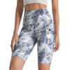 imageODODOS Womens Tummy Control Biker Shorts 20 with Pockets High Waist Athletic Workout Yoga Shorts35 5quot 8quot  10quot InseamPurple Gray Line