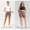 imageODODOS Womens Tummy Control Biker Shorts 20 with Pockets High Waist Athletic Workout Yoga Shorts35 5quot 8quot  10quot InseamPurple Taupe
