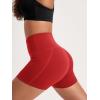 imageODODOS Womens Tummy Control Biker Shorts 20 with Pockets High Waist Athletic Workout Yoga Shorts35 5quot 8quot  10quot InseamRed