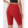 imageODODOS Womens Tummy Control Biker Shorts 20 with Pockets High Waist Athletic Workout Yoga Shorts35 5quot 8quot  10quot InseamRed