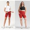 imageODODOS Womens Tummy Control Biker Shorts 20 with Pockets High Waist Athletic Workout Yoga Shorts35 5quot 8quot  10quot InseamRed