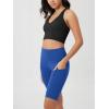 imageODODOS Womens Tummy Control Biker Shorts 20 with Pockets High Waist Athletic Workout Yoga Shorts35 5quot 8quot  10quot InseamRoyal Blue