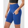 imageODODOS Womens Tummy Control Biker Shorts 20 with Pockets High Waist Athletic Workout Yoga Shorts35 5quot 8quot  10quot InseamRoyal Blue
